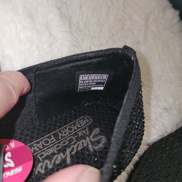 Skechers Cleo 2.0 Someday Flats Recycled Vegan Sparkle Knit Ballerina SlipOn 9.5 - Picture 5 of 15